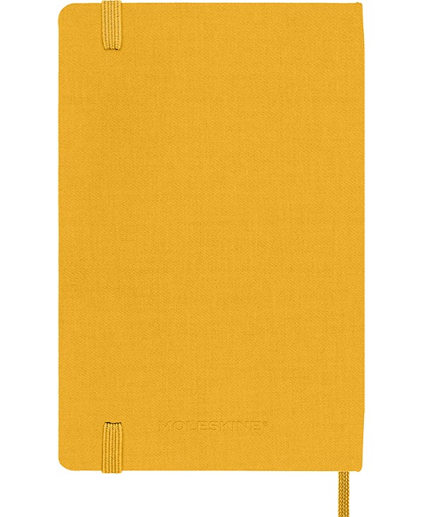 Блокнот Moleskine Silk кишеньковий 9 х 14 см в лінію жовтогарячий  