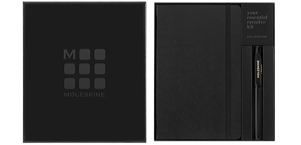 Подарунковий набір Moleskine x Kaweco блокнот + ручка чорний