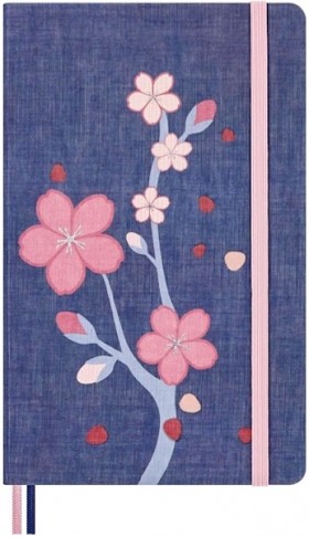 Блокнот Moleskine Sakura середній 13 х 21 см нелінований синій