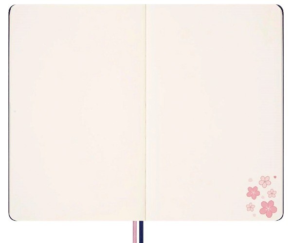 Блокнот Moleskine Sakura середній 13 х 21 см нелінований синій