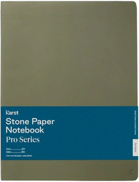 Блокнот Karst PRO B5 19 х 25 см в лінію оливковий м'який