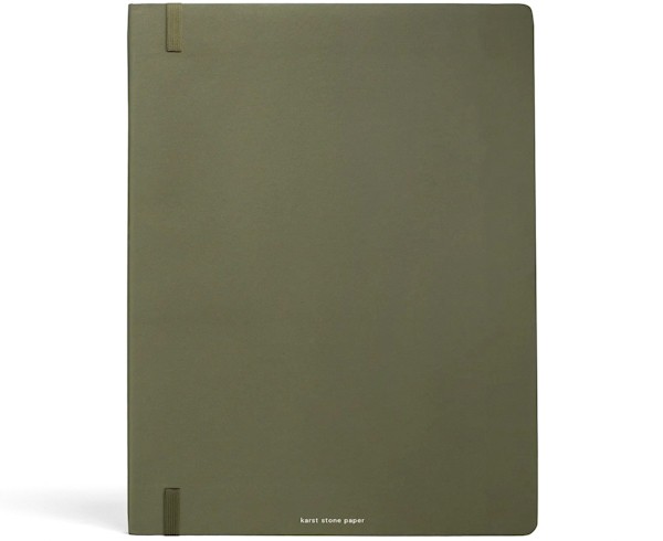Блокнот Karst PRO B5 19 х 25 см в лінію оливковий м'який