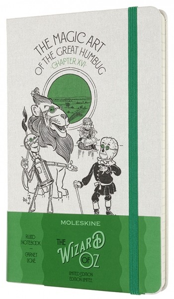 Блокнот Moleskine Wizard of Oz Магія середній 13 х 21 см в лінію зелений