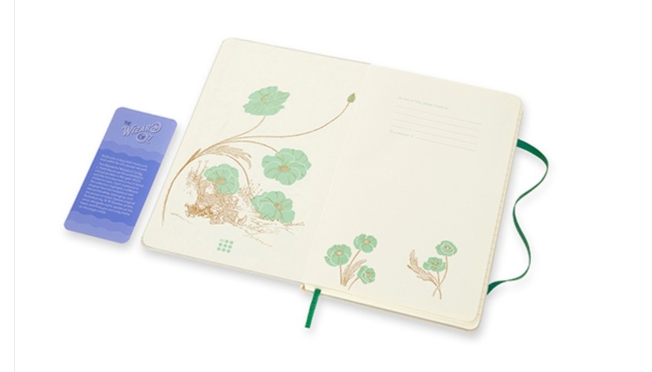 Блокнот Moleskine Wizard of Oz Магія середній 13 х 21 см в лінію зелений