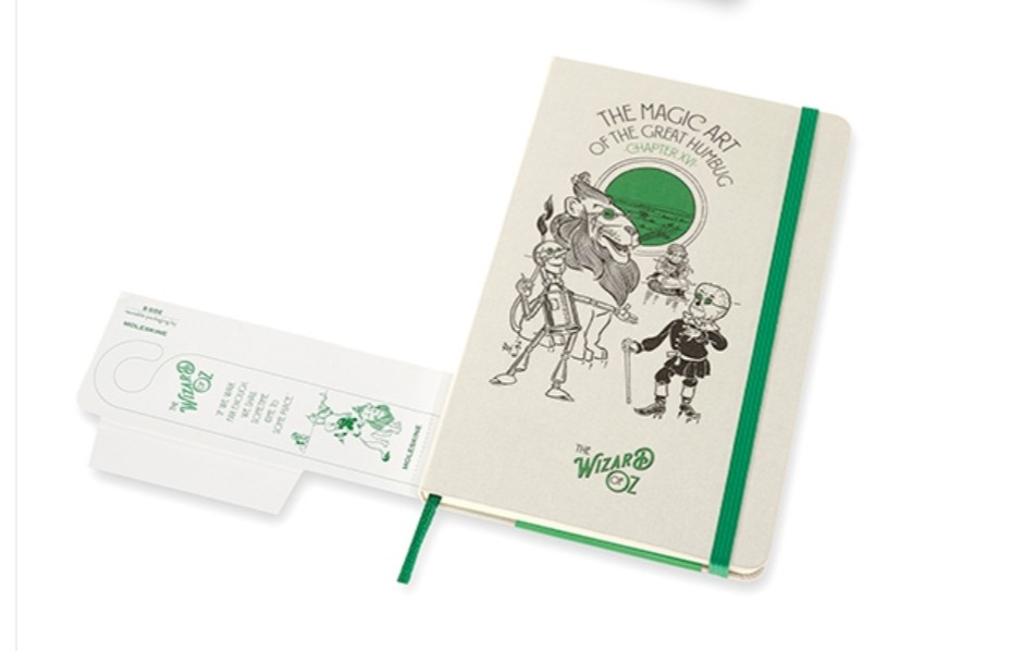 Блокнот Moleskine Wizard of Oz Магія середній 13 х 21 см в лінію зелений