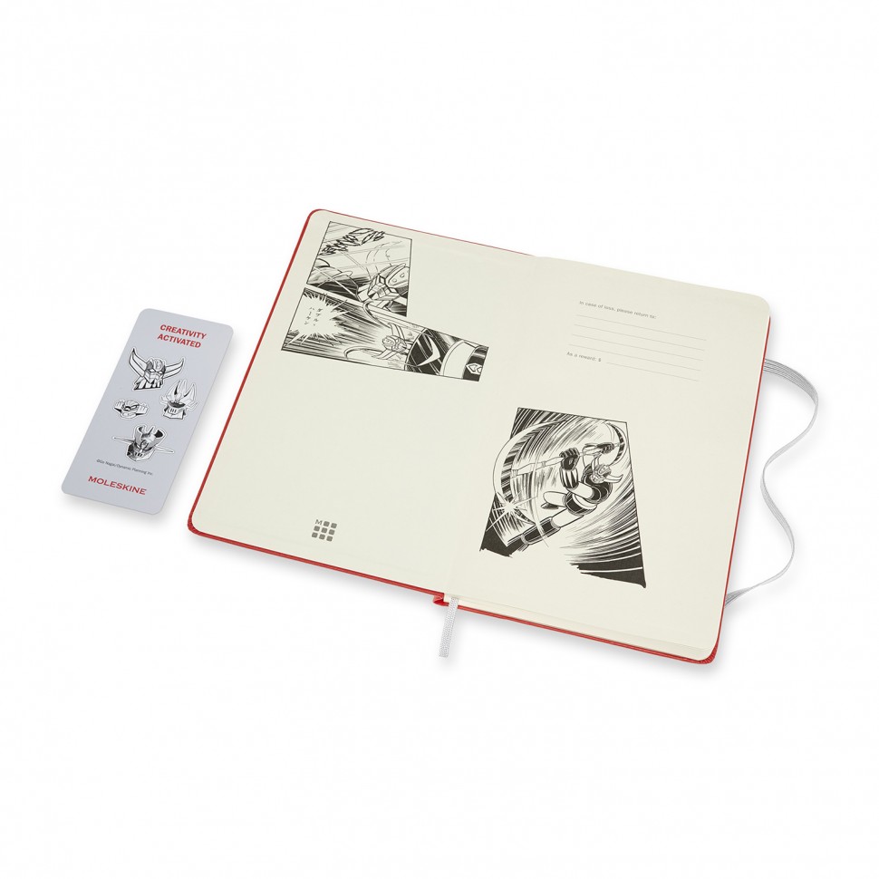 Блокнот Moleskine Go Nagai UFO Robot Grendizer середній 13 х 21 см нелінований червоний