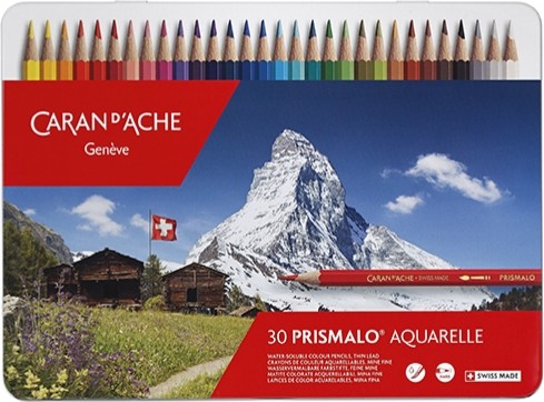 Набір акварельних олівців Caran d'Ache Prismalo 30 штук 