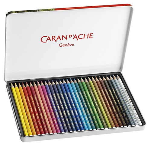 Набір акварельних олівців Caran d'Ache Prismalo 30 штук 