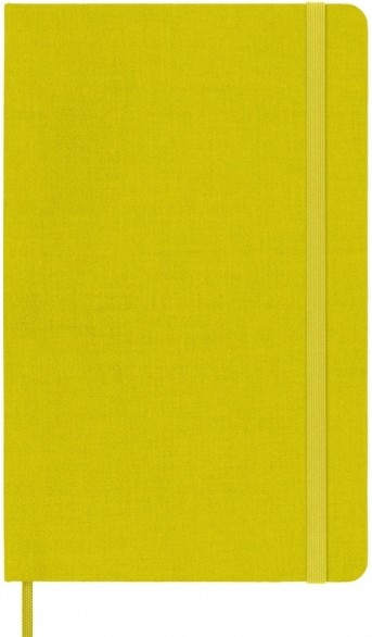 Блокнот Moleskine Silk середній 13 х 21 см в лінію солом'яно-жовтий 