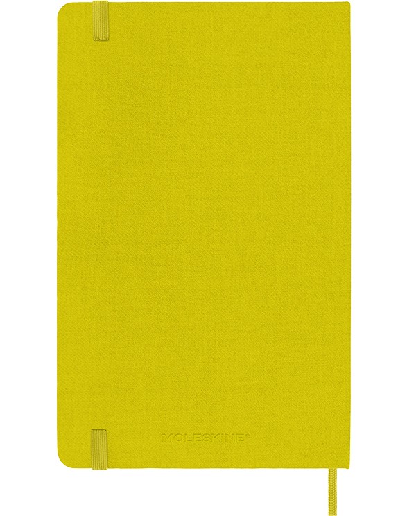 Блокнот Moleskine Silk середній 13 х 21 см в лінію солом'яно-жовтий 