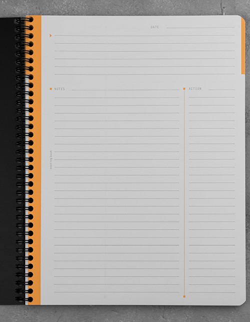 Блокнот Rhodia Meeting Book A4 чорний