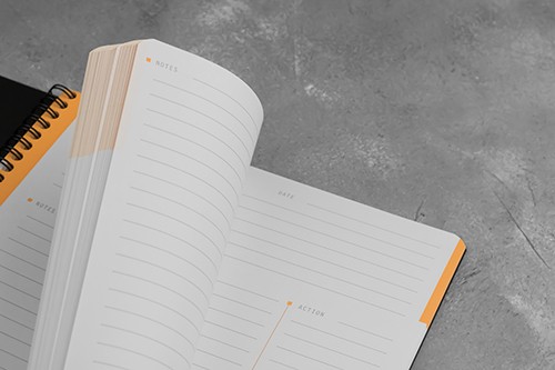 Блокнот Rhodia Meeting Book A4 чорний