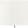 Щоденник Moleskine на 2026 рік середній 13 х 21 см миртовий зелений м'який