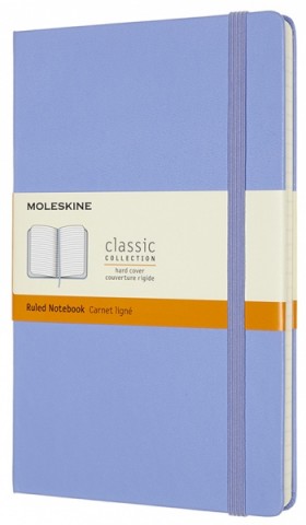 Блокнот Moleskine Classic середній 13 x 21 см в лінію блакитна гортензія