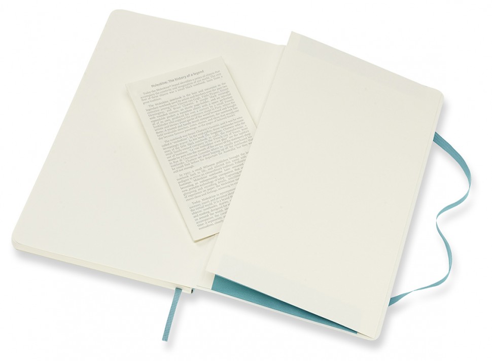 Блокнот Moleskine Classic середній 13 x 21 см нелінований океанський синій м'який