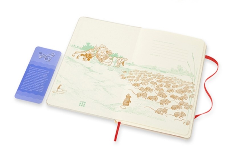 Блокнот Moleskine Wizard of Oz Поле маків середній 13 х 21 см в лінію червоний 