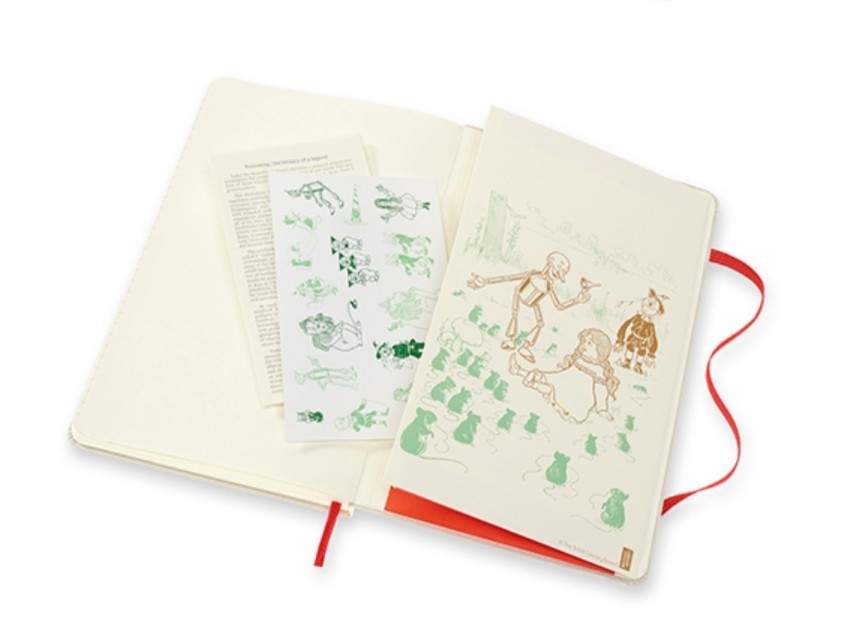 Блокнот Moleskine Wizard of Oz Поле маків середній 13 х 21 см в лінію червоний 
