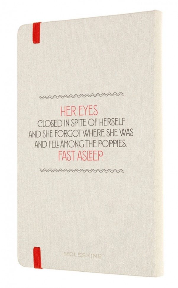 Блокнот Moleskine Wizard of Oz Поле маків середній 13 х 21 см в лінію червоний 