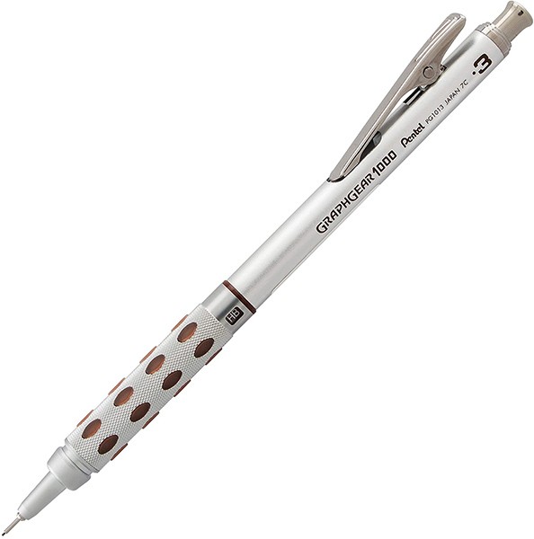 Механічний олівець Pentel GraphGear 1000 0,3 мм металевий