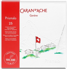 Набір акварельних олівців Caran d'Ache Prismalo 100 років 25 штук