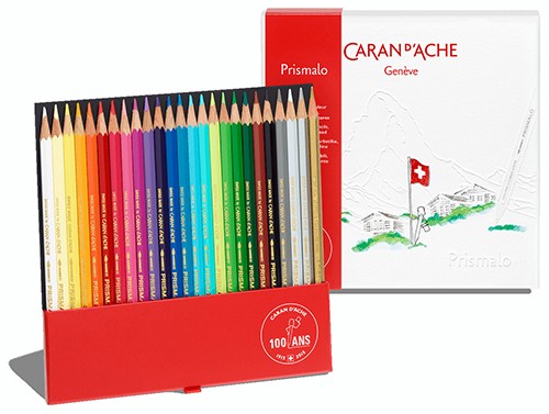 Набір акварельних олівців Caran d'Ache Prismalo 100 років 25 штук
