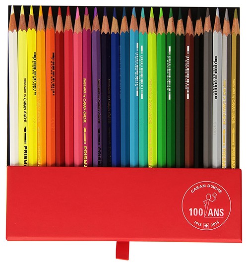 Набір акварельних олівців Caran d'Ache Prismalo 100 років 25 штук