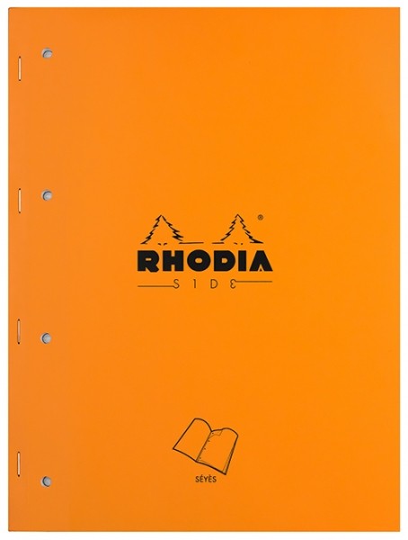 Блокнот Rhodia Side А4 лінування seye з отворами для швидкозшивача помаранчевий