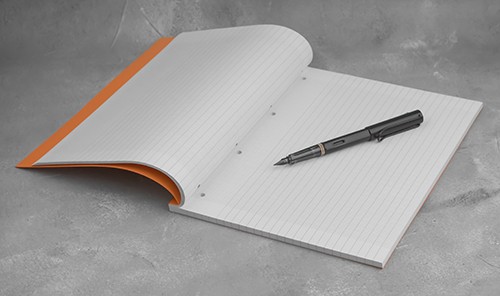 Блокнот Rhodia Side А4 лінування seye з отворами для швидкозшивача помаранчевий