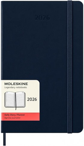 Щоденник Moleskine на 2026 рік середній 13 х 21 см сапфір