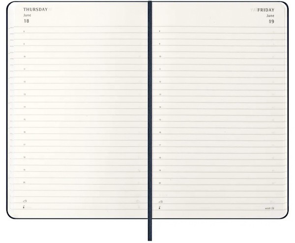 Щоденник Moleskine на 2026 рік середній 13 х 21 см сапфір