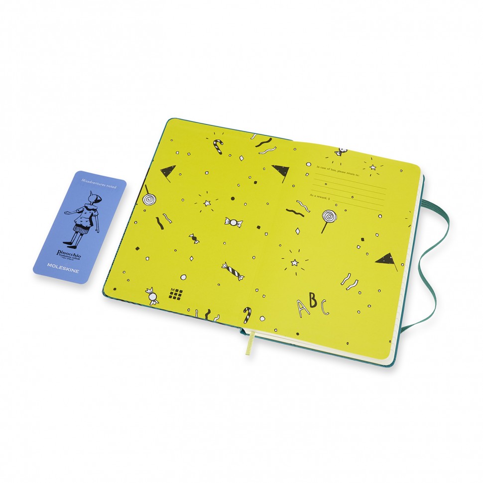 Блокнот Moleskine Pinocchio Акула середній 13 х 21 см в лінію шавлія