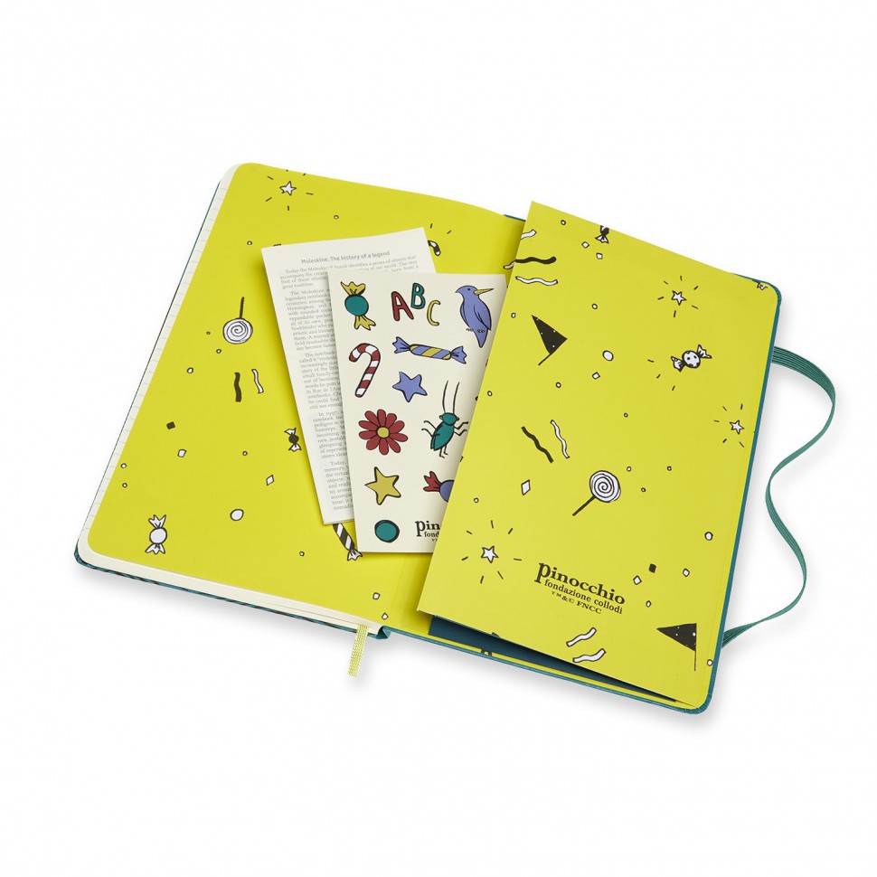 Блокнот Moleskine Pinocchio Акула середній 13 х 21 см в лінію шавлія