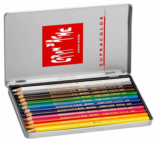 Набір акварельних олівців Caran d'Ache Supracolor 12 штук