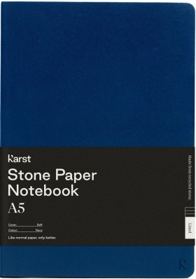 Блокнот Karst Classic A5 14,8 х 21 см в клітинку темно-синій м'який