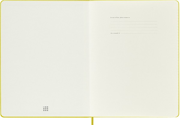 Блокнот Moleskine Silk великий 19 х 25 см в лінію солом'яно-жовтий 