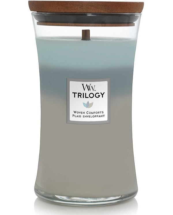 Ароматична свіча WoodWick Large Trilogy Woven Comforts 609 г