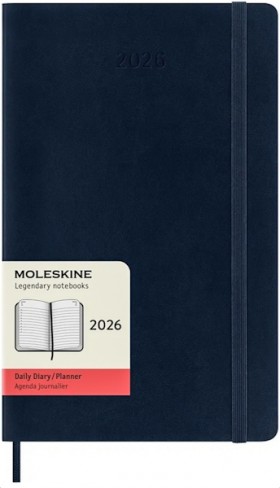 Щоденник Moleskine на 2026 рік середній 13 х 21 см сапфір м'який