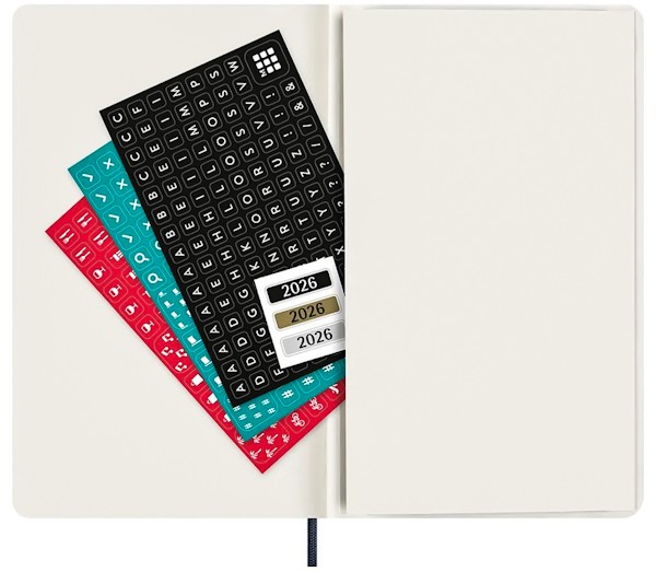 Щоденник Moleskine на 2026 рік середній 13 х 21 см сапфір м'який