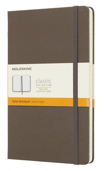 Блокнот Moleskine Classic середній 13 x 21 см в лінію коричневий