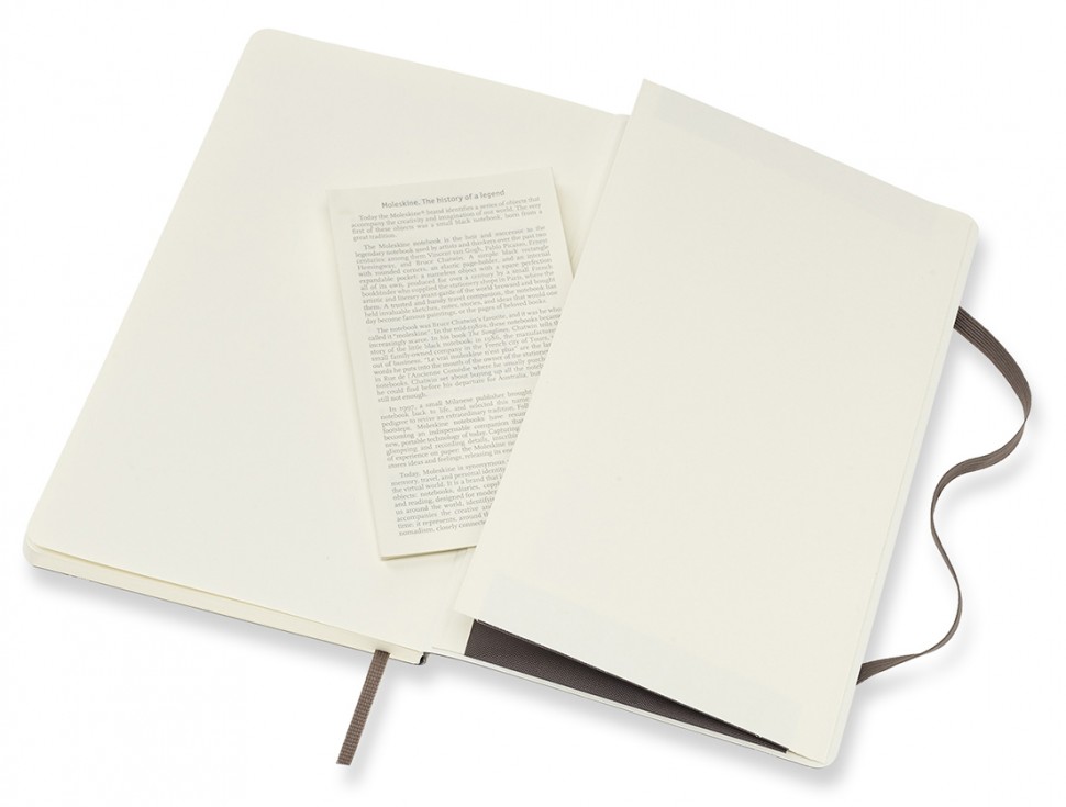 Блокнот Moleskine Classic середній 13 x 21 см нелінований коричневий м'який
