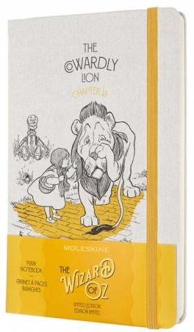 Блокнот Moleskine Wizard of Oz Лев середній 13 х 21 см нелінований жовтий