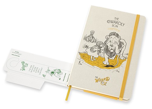 Блокнот Moleskine Wizard of Oz Лев середній 13 х 21 см нелінований жовтий