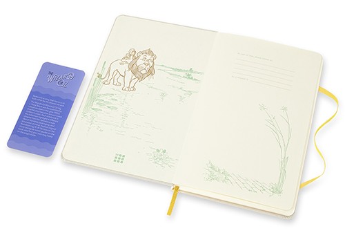 Блокнот Moleskine Wizard of Oz Лев середній 13 х 21 см нелінований жовтий
