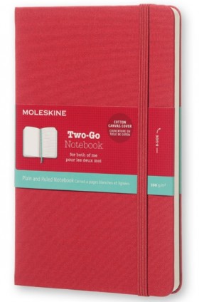 Блокнот Moleskine Two-Go 11,5 х 17,5 см червоний