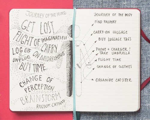 Блокнот Moleskine Two-Go 11,5 х 17,5 см червоний