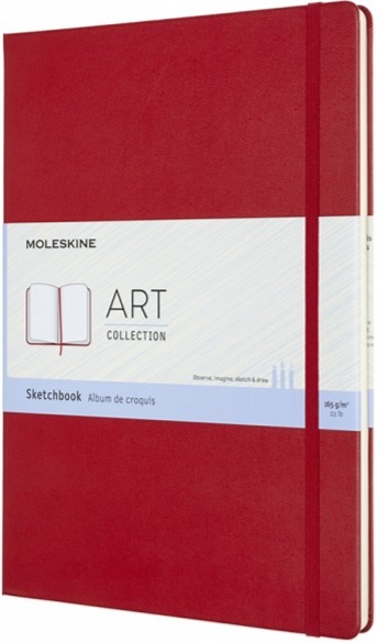 Скетчбук Moleskine Art А4 21 х 30 см нелінований червоний