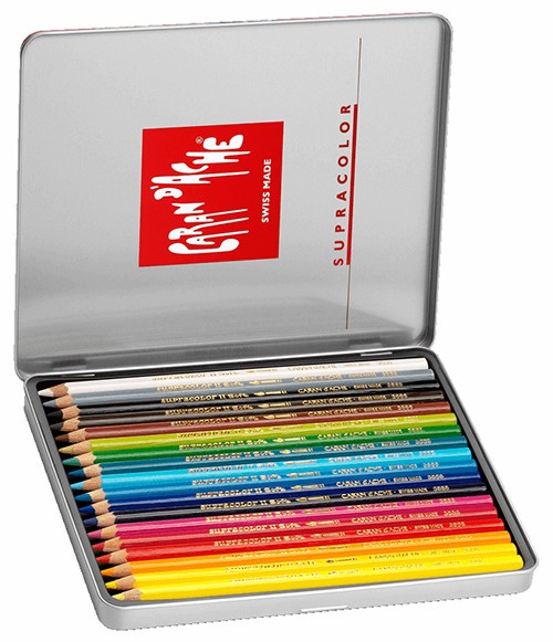 Набір акварельних олівців Caran d'Ache Supracolor 18 штук 
