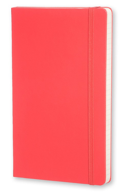 Блокнот Moleskine Classic кишеньковий 9 х 14 см в лінію кораловий