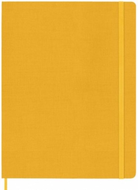 Блокнот Moleskine Silk великий 19 х 25 см в лінію жовтогарячий 