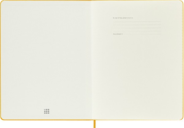 Блокнот Moleskine Silk великий 19 х 25 см в лінію жовтогарячий 